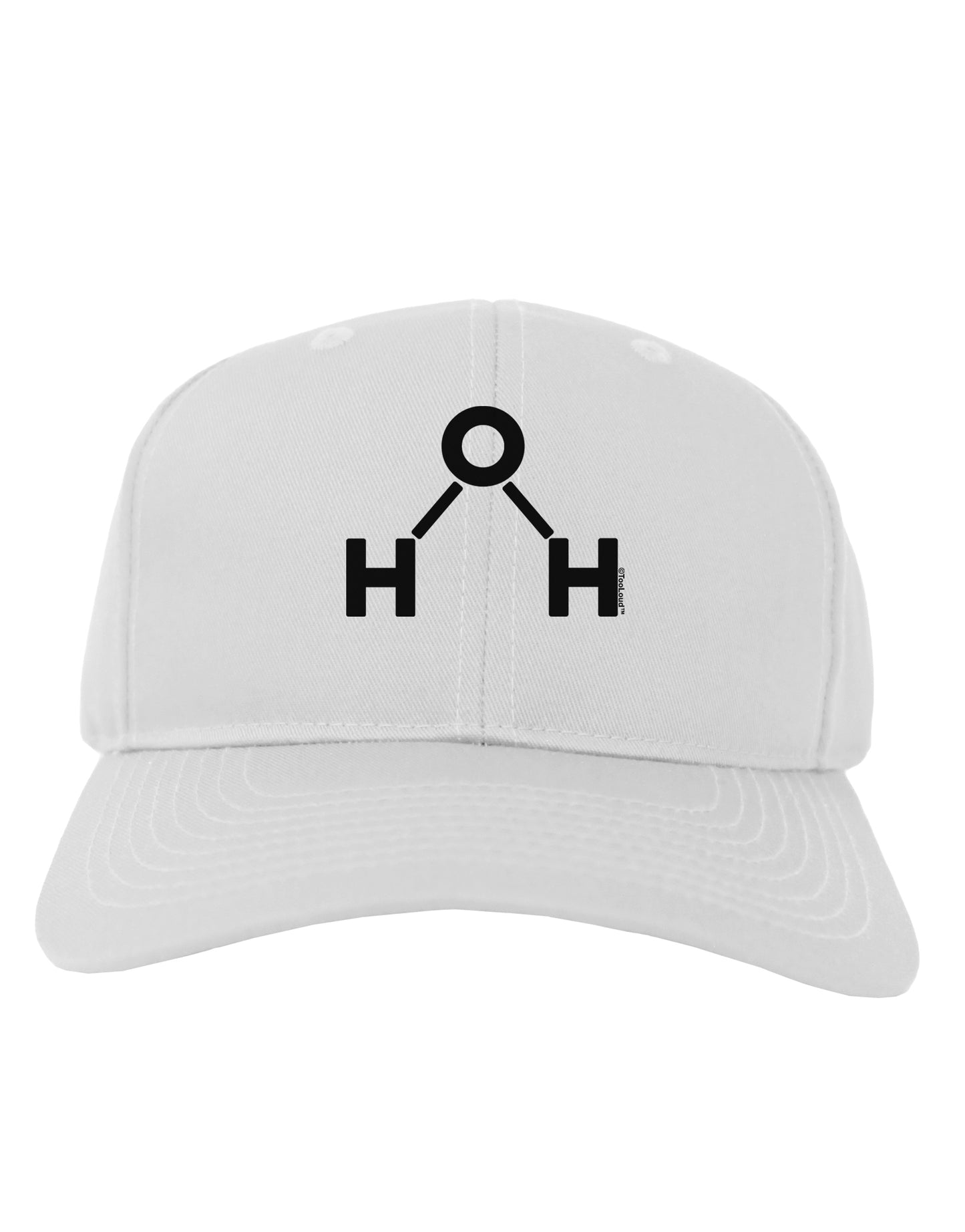 Water Molecule Text Adult Baseball Cap Hat by TooLoud-Baseball Cap-TooLoud-White-One Size-Davson Sales
