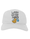 Wash your Damn Hands Adult Baseball Cap Hat-Baseball Cap-TooLoud-White-One-Size-Fits-Most-Davson Sales