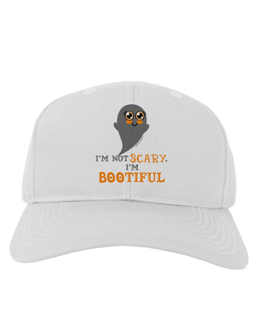 BOOtiful Ghost Orange Adult Baseball Cap Hat-Baseball Cap-TooLoud-White-One Size-Davson Sales
