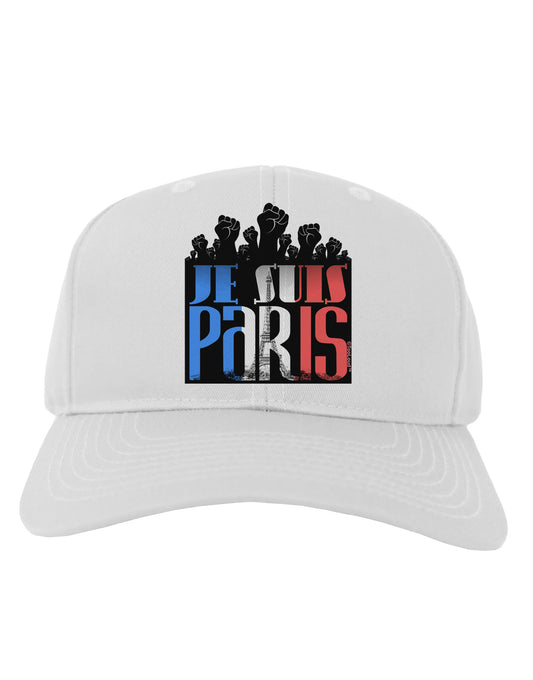 Je Suis Paris - Strong Adult Baseball Cap Hat by-Baseball Cap-TooLoud-White-One Size-Davson Sales