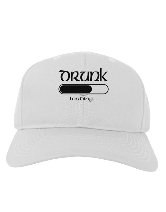 Drunk Loading Bar Adult Baseball Cap Hat by TooLoud-Baseball Cap-TooLoud-White-One Size-Davson Sales