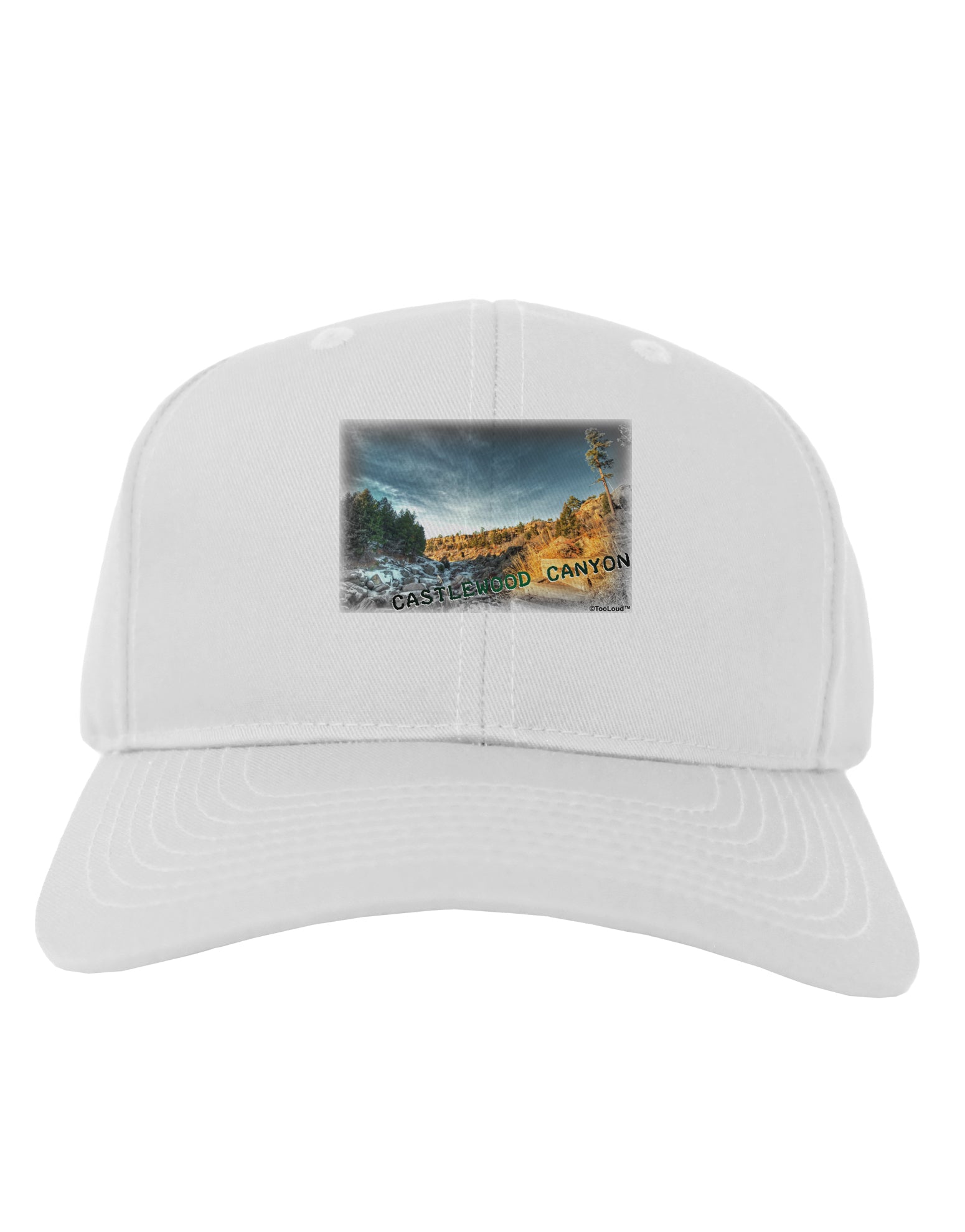 Castlewood Canyon Old Photo Adult Baseball Cap Hat-Baseball Cap-TooLoud-White-One Size-Davson Sales