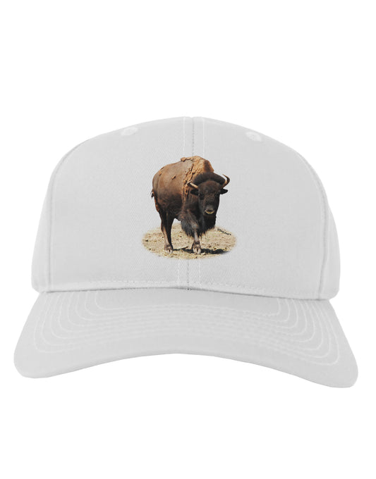 Strong Bison Cutout Adult Baseball Cap Hat-Baseball Cap-TooLoud-White-One Size-Davson Sales