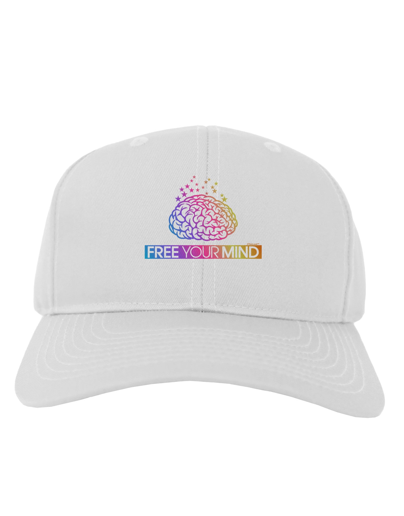 Free Your Mind Adult Baseball Cap Hat-Baseball Cap-TooLoud-White-One Size-Davson Sales