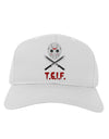 Scary Mask With Machete - TGIF Adult Baseball Cap Hat-Baseball Cap-TooLoud-White-One Size-Davson Sales