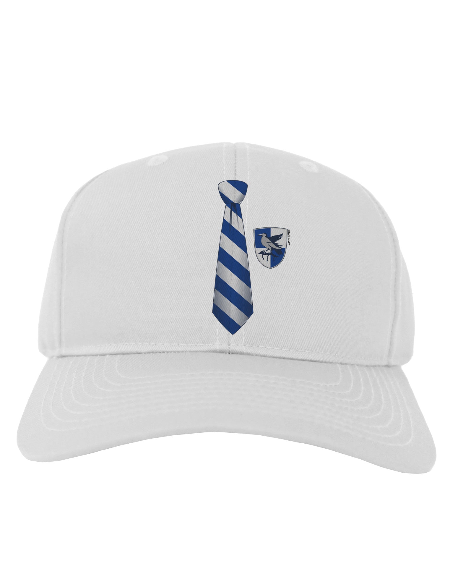 Wizard Tie Blue and Silver Adult Baseball Cap Hat-Baseball Cap-TooLoud-White-One Size-Davson Sales