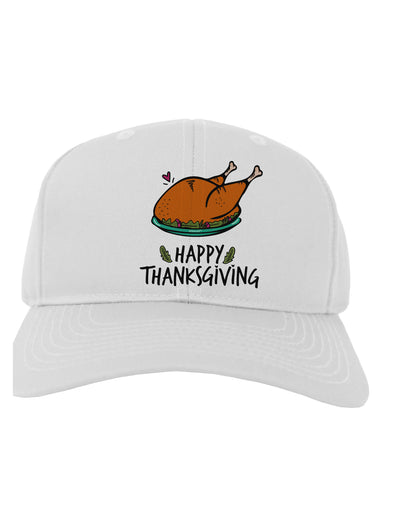 Happy Thanksgiving Adult Baseball Cap Hat-Baseball Cap-TooLoud-White-One-Size-Fits-Most-Davson Sales