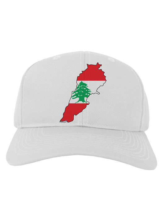 Lebanon Flag Silhouette Adult Baseball Cap Hat-Baseball Cap-TooLoud-White-One Size-Davson Sales