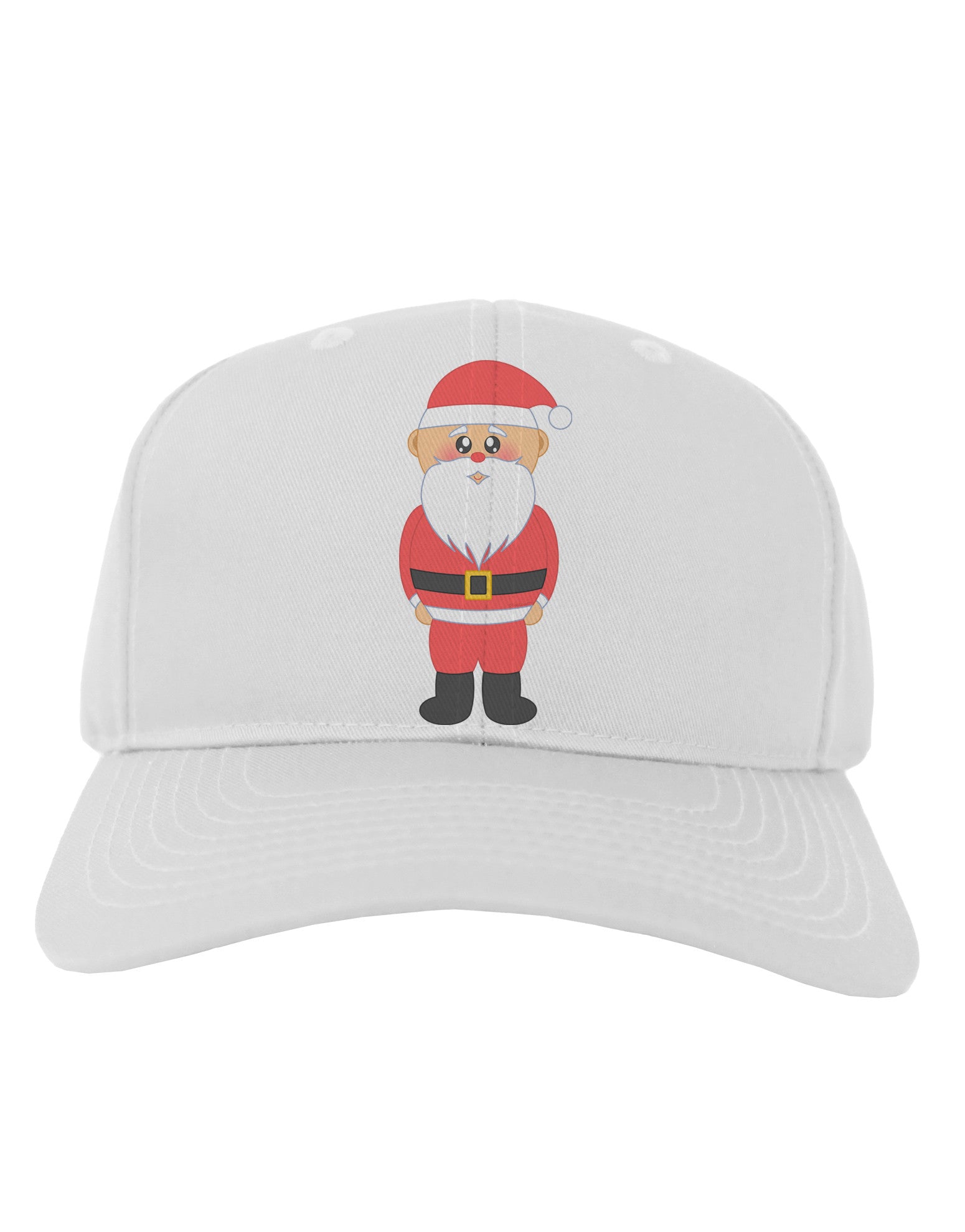Cute Santa Claus Christmas Adult Baseball Cap Hat-Baseball Cap-TooLoud-White-One Size-Davson Sales