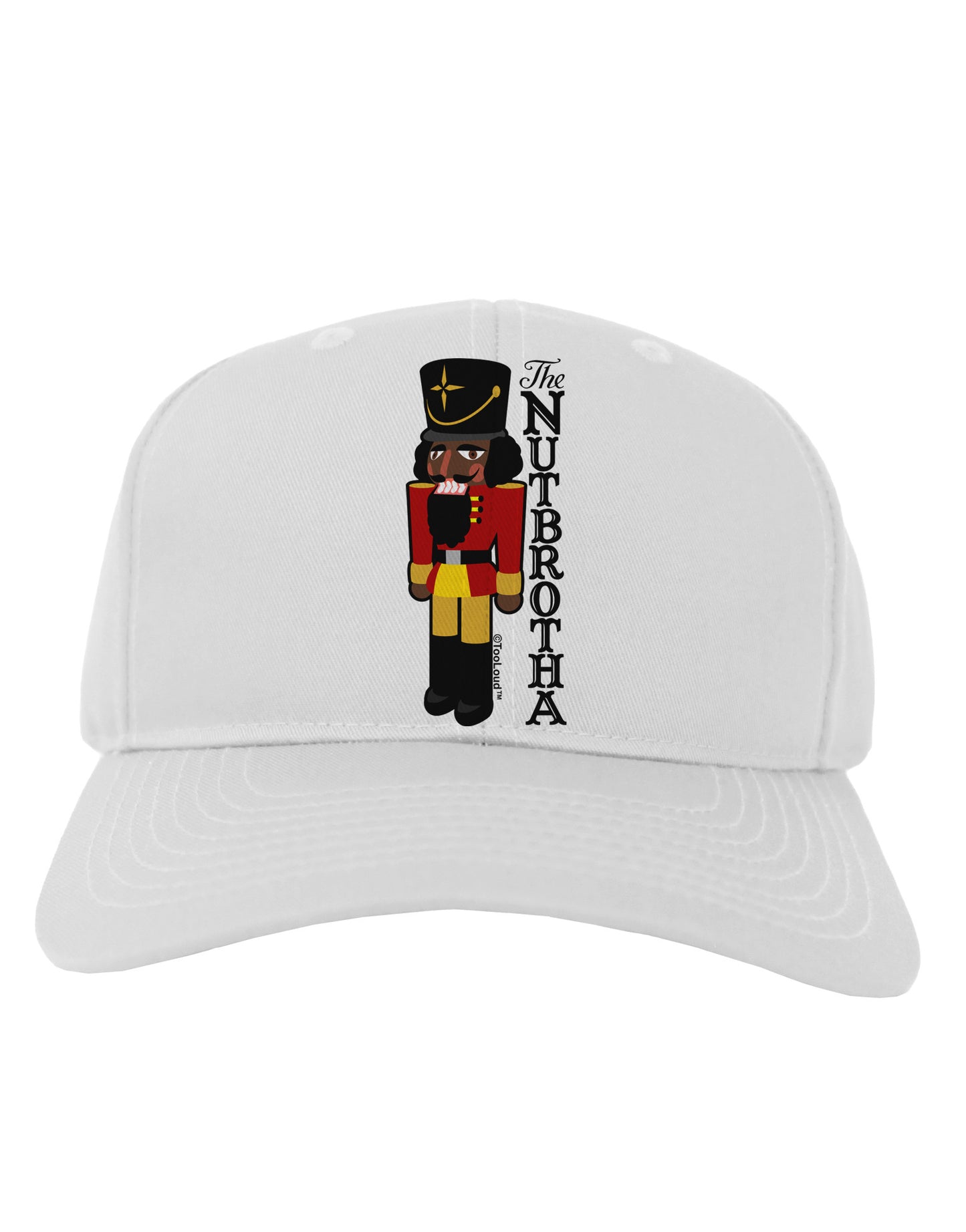The Nutbrotha - Black Nutcracker Adult Baseball Cap Hat by-Baseball Cap-TooLoud-White-One Size-Davson Sales