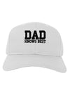 Dad Knows Best Adult Baseball Cap Hat by TooLoud-Baseball Cap-TooLoud-White-One Size-Davson Sales