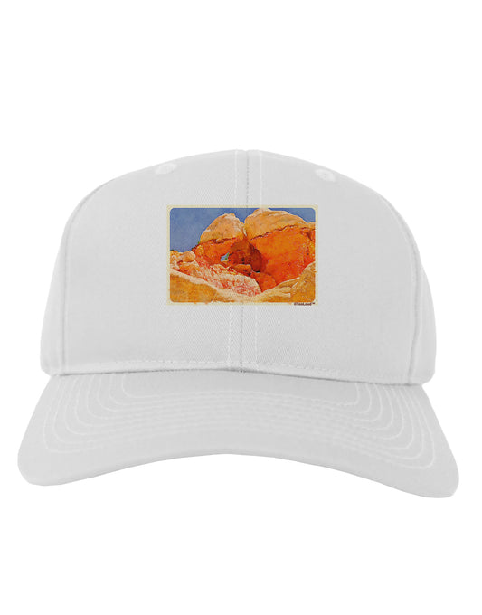 Desert Landscape Watercolor Adult Baseball Cap Hat-Baseball Cap-TooLoud-White-One Size-Davson Sales