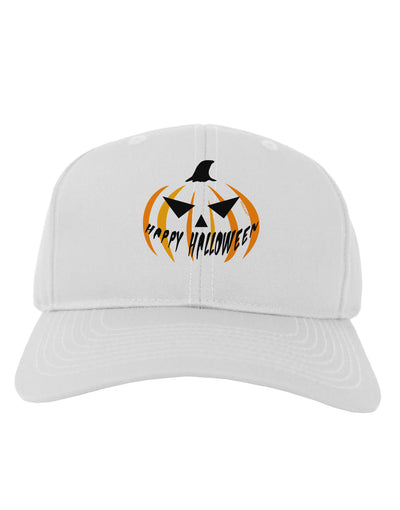 Happy Halloween Jack Adult Baseball Cap Hat-Baseball Cap-TooLoud-White-One Size-Davson Sales