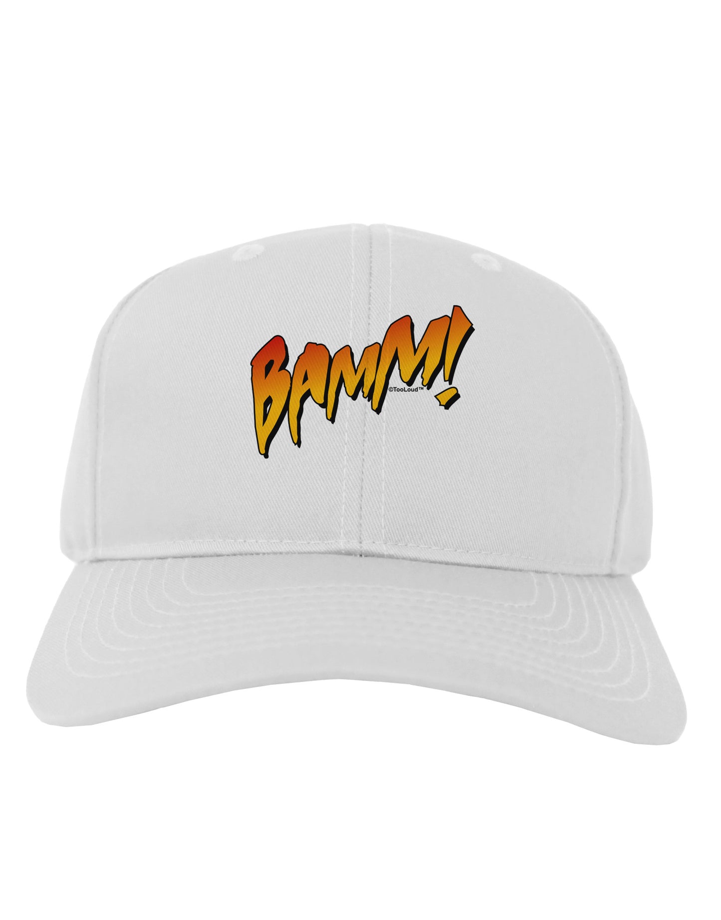 Onomatopoeia BAMM Adult Baseball Cap Hat-Baseball Cap-TooLoud-White-One Size-Davson Sales