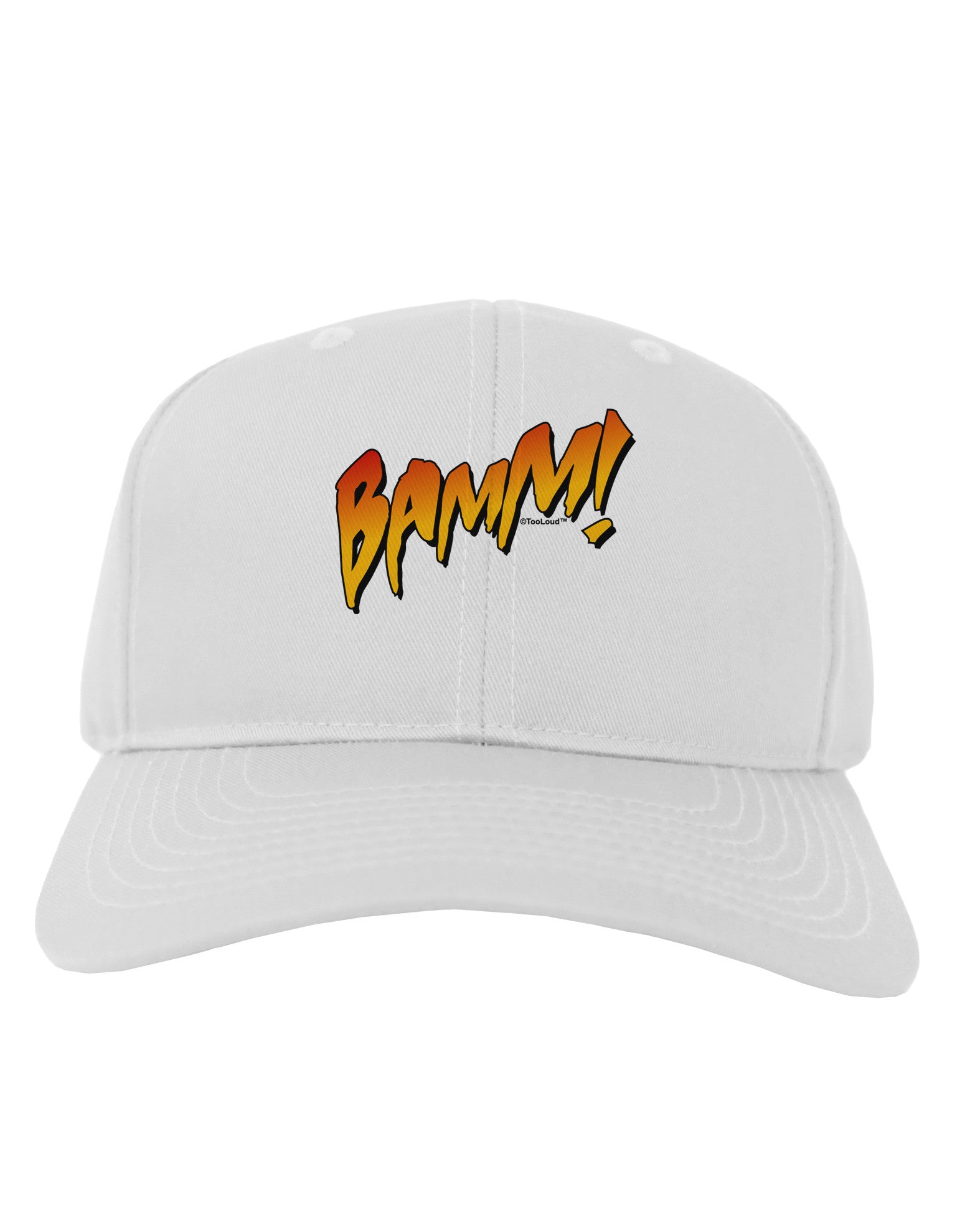 Onomatopoeia BAMM Adult Baseball Cap Hat-Baseball Cap-TooLoud-White-One Size-Davson Sales