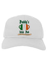 Paddy's Irish Pub Adult Baseball Cap Hat by TooLoud-Baseball Cap-TooLoud-White-One Size-Davson Sales