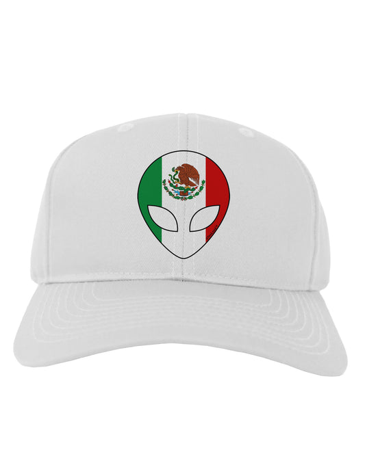 Mexican Flag Extraterrestrial Adult Baseball Cap Hat-Baseball Cap-TooLoud-White-One Size-Davson Sales