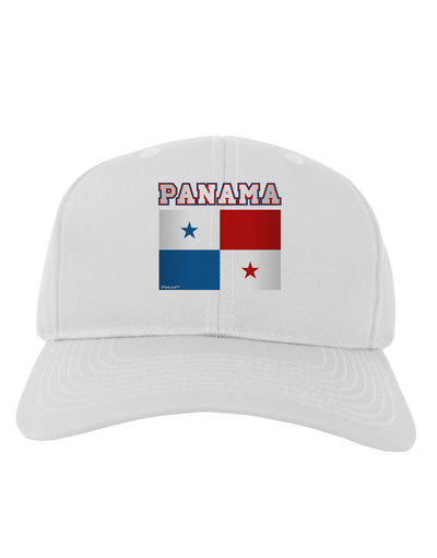 Panama Flag Adult Baseball Cap Hat-Baseball Cap-TooLoud-White-One Size-Davson Sales