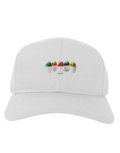 Kawaii Easter Eggs - No Text Adult Baseball Cap Hat by TooLoud