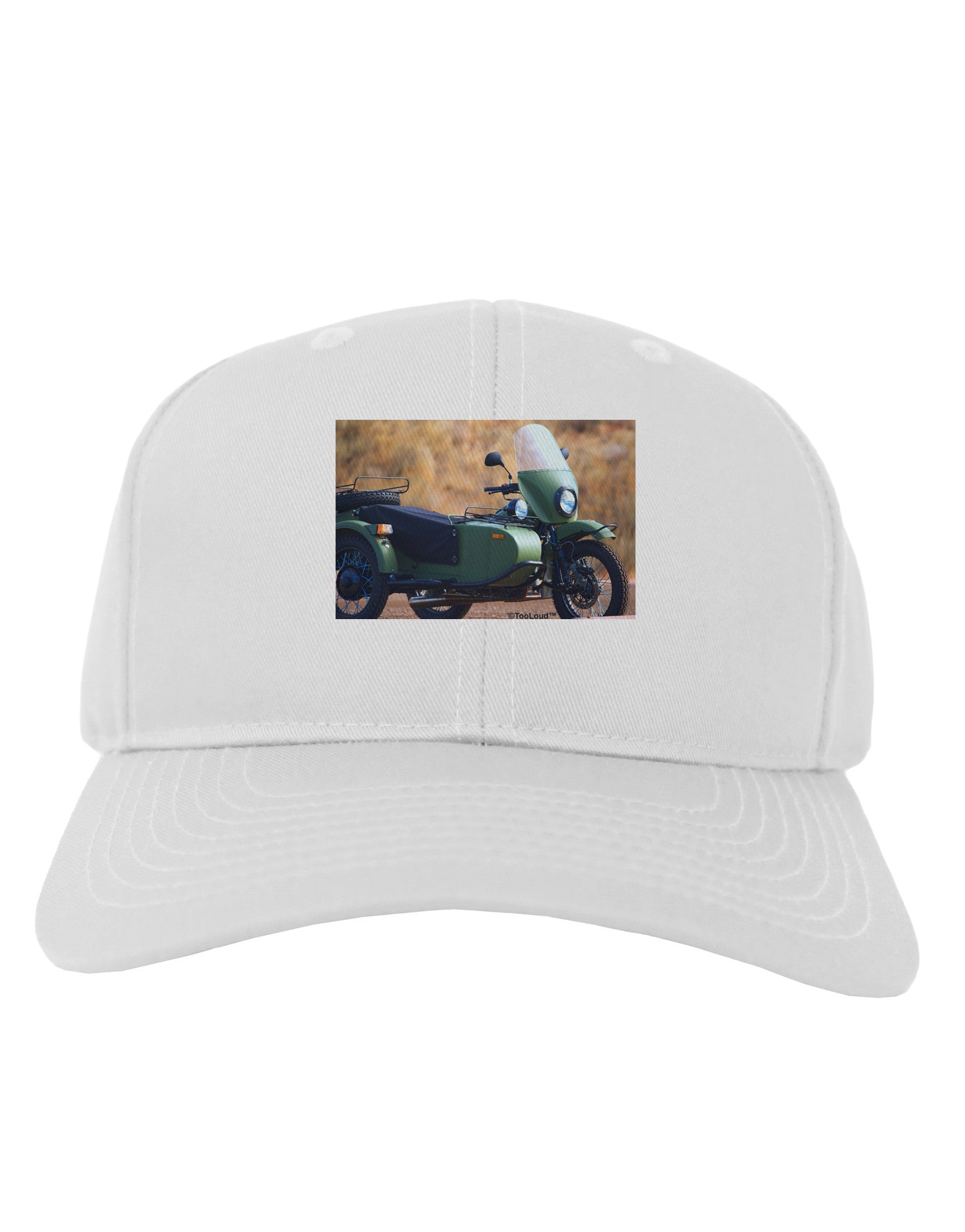 Sidecar Motorcycle Photo Adult Baseball Cap Hat-Baseball Cap-TooLoud-White-One Size-Davson Sales