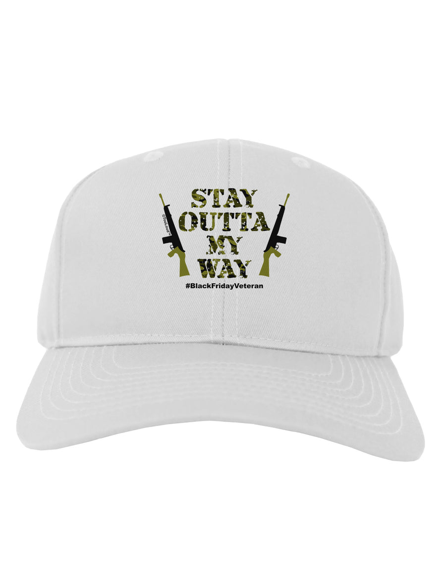 Black Friday Vet - Outta My Way Adult Baseball Cap Hat-Baseball Cap-TooLoud-White-One Size-Davson Sales