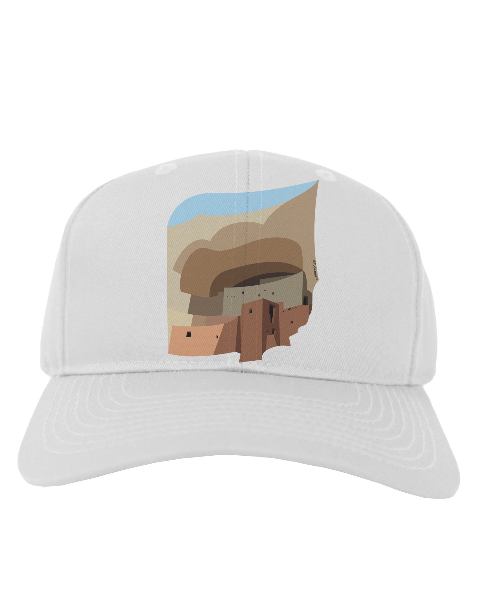 Montezuma Castle Artwork Adult Baseball Cap Hat-Baseball Cap-TooLoud-White-One Size-Davson Sales