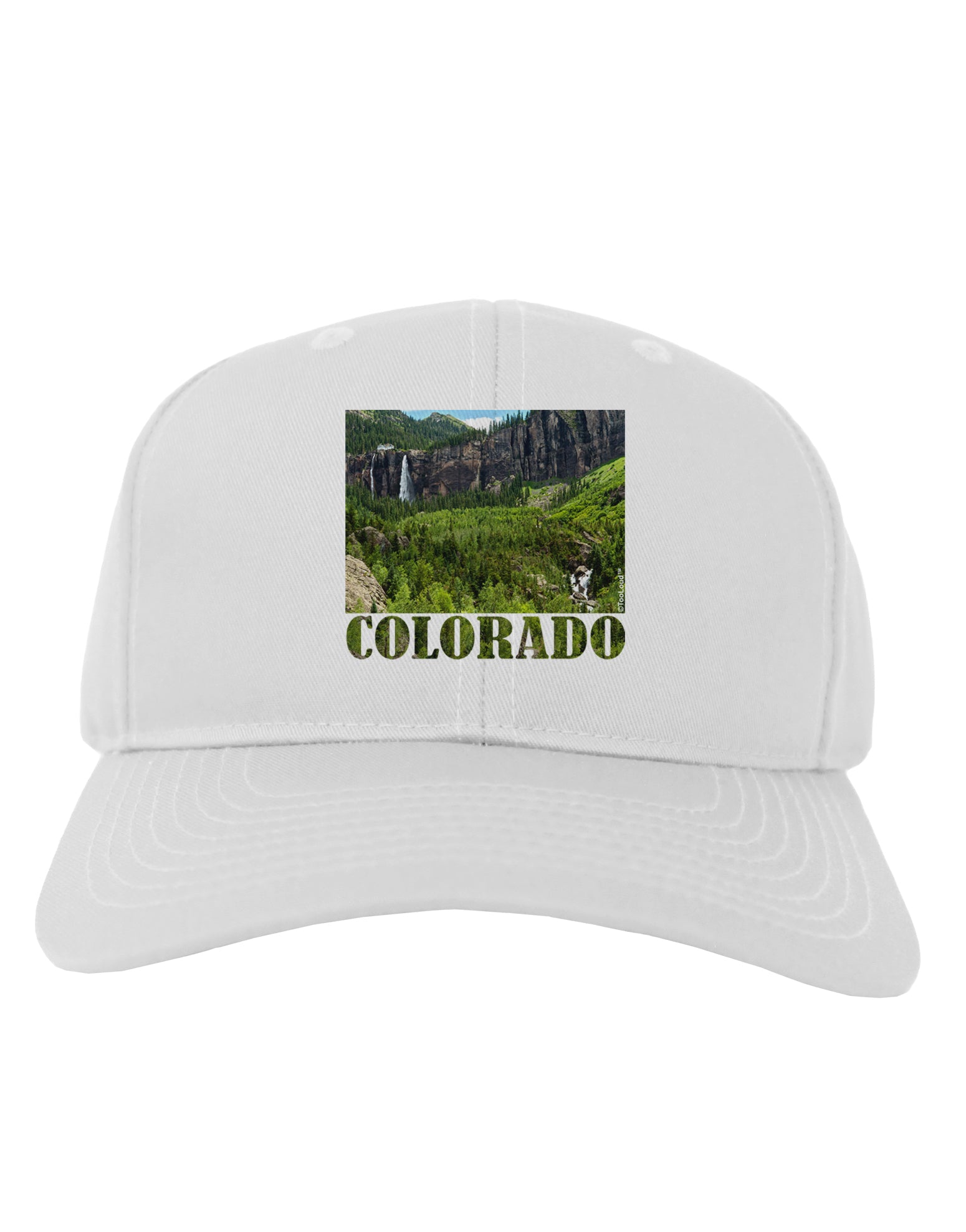 Beautiful Cliffs Colorado Adult Baseball Cap Hat by-Baseball Cap-TooLoud-White-One Size-Davson Sales