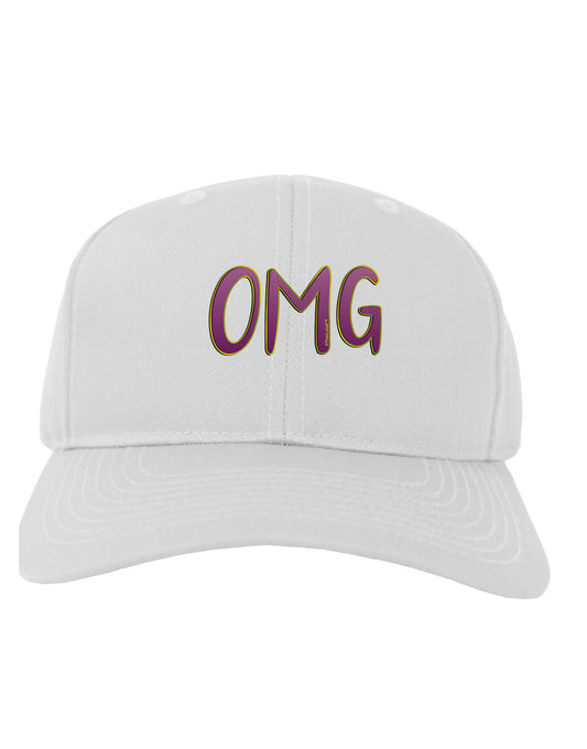 OMG Adult Baseball Cap Hat by TooLoud-Baseball Cap-TooLoud-White-One Size-Davson Sales