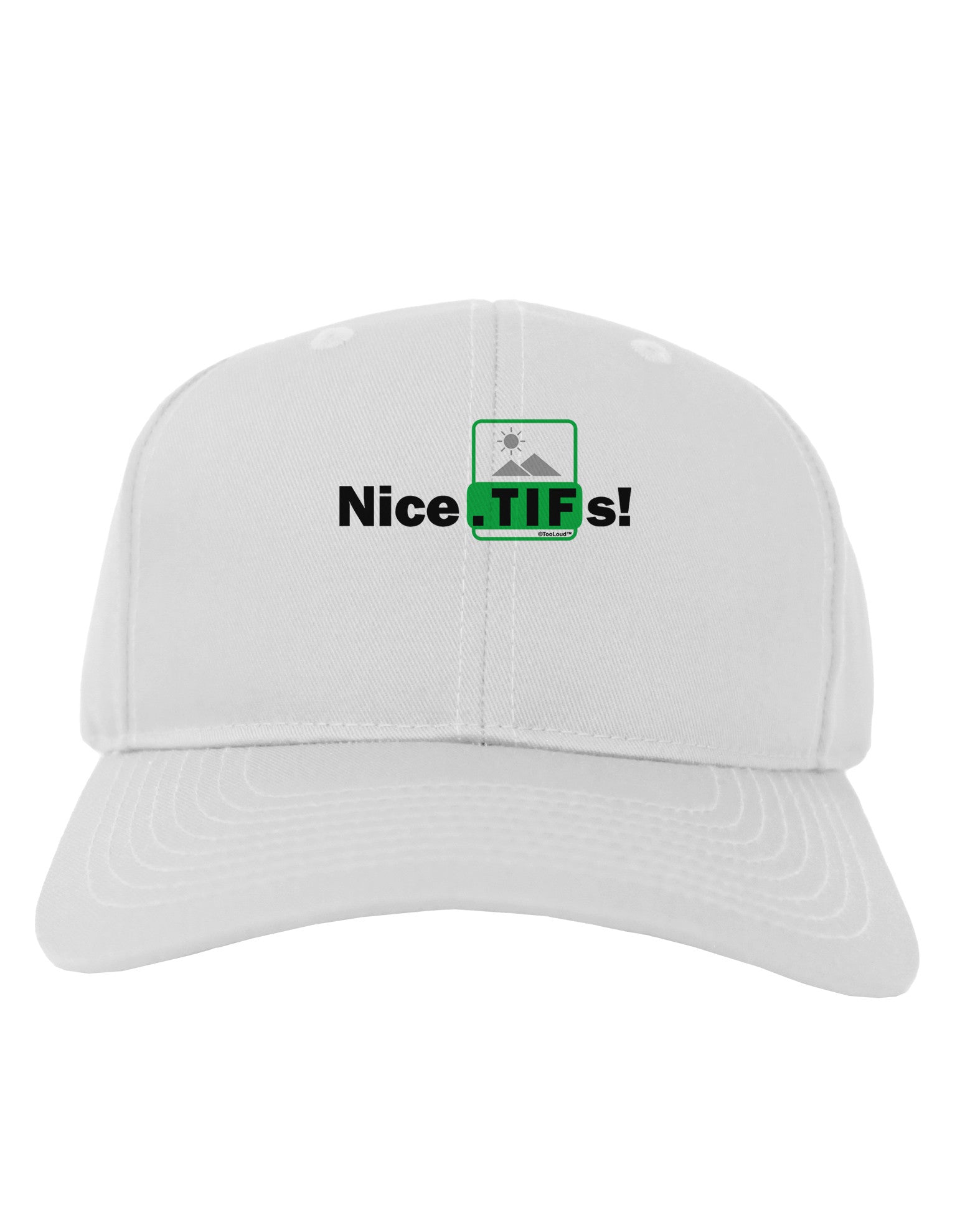 Nice Tifs Adult Baseball Cap Hat-Baseball Cap-TooLoud-White-One Size-Davson Sales