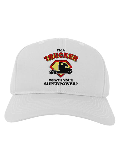 Trucker - Superpower Adult Baseball Cap Hat-Baseball Cap-TooLoud-White-One Size-Davson Sales