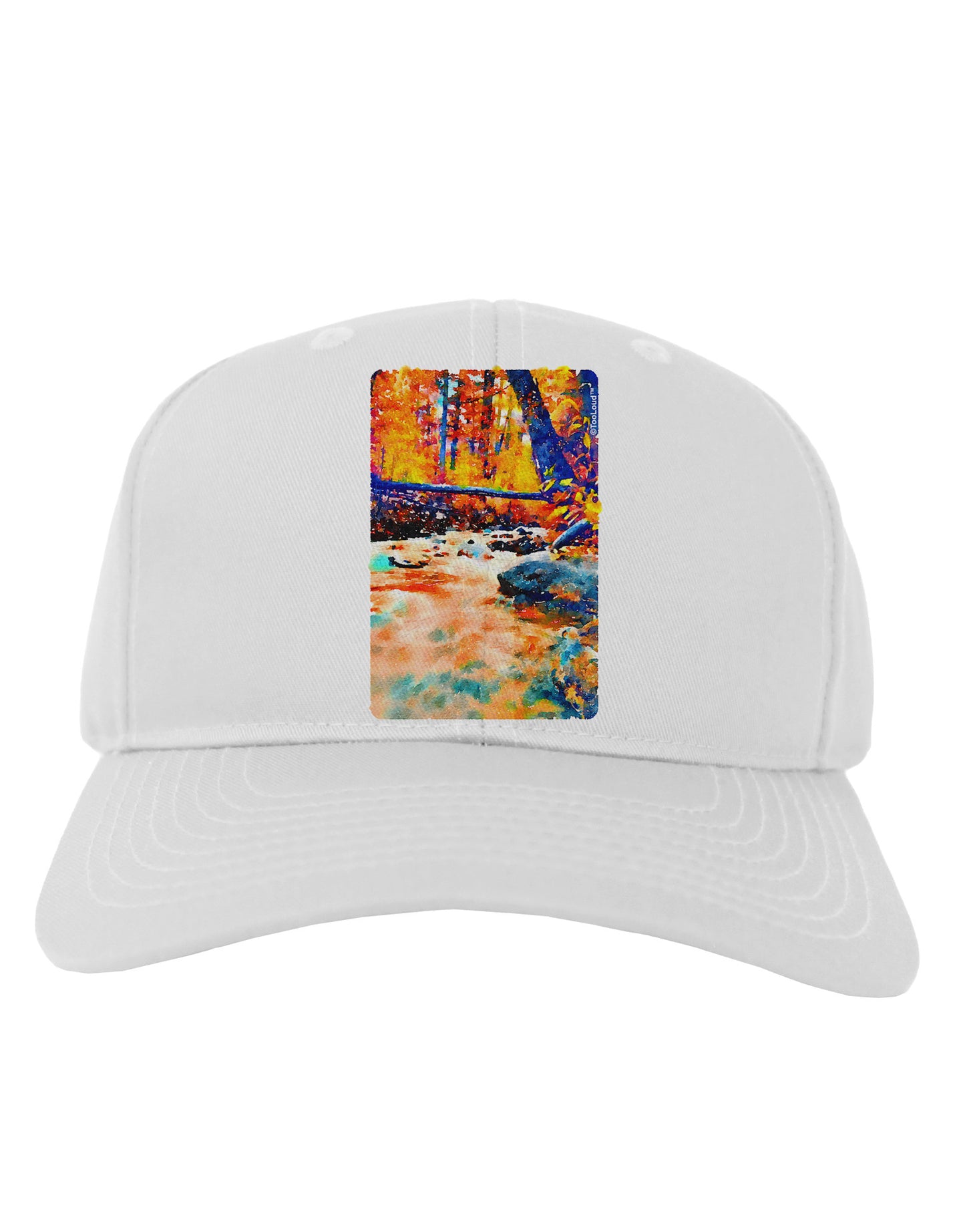 Mt Shavano Colorado Watercolor Adult Baseball Cap Hat-Baseball Cap-TooLoud-White-One Size-Davson Sales