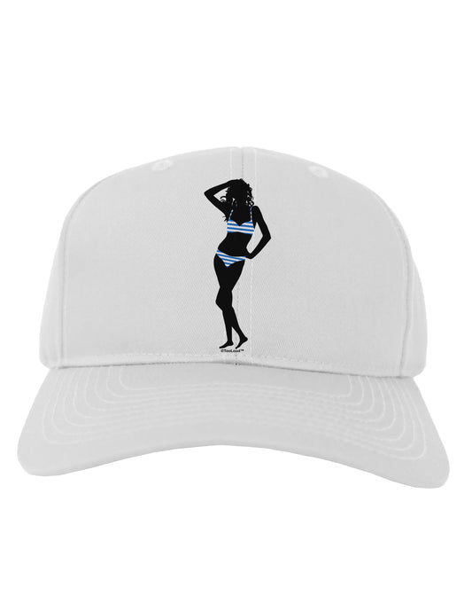 Stripes Bikini Shadow Adult Baseball Cap Hat by TooLoud-Baseball Cap-TooLoud-White-One Size-Davson Sales