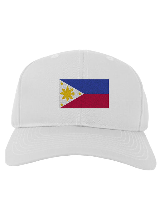 TooLoud Distressed Philippines Flag Adult Baseball Cap Hat-Baseball Cap-TooLoud-White-One-Size-Fits-Most-Davson Sales