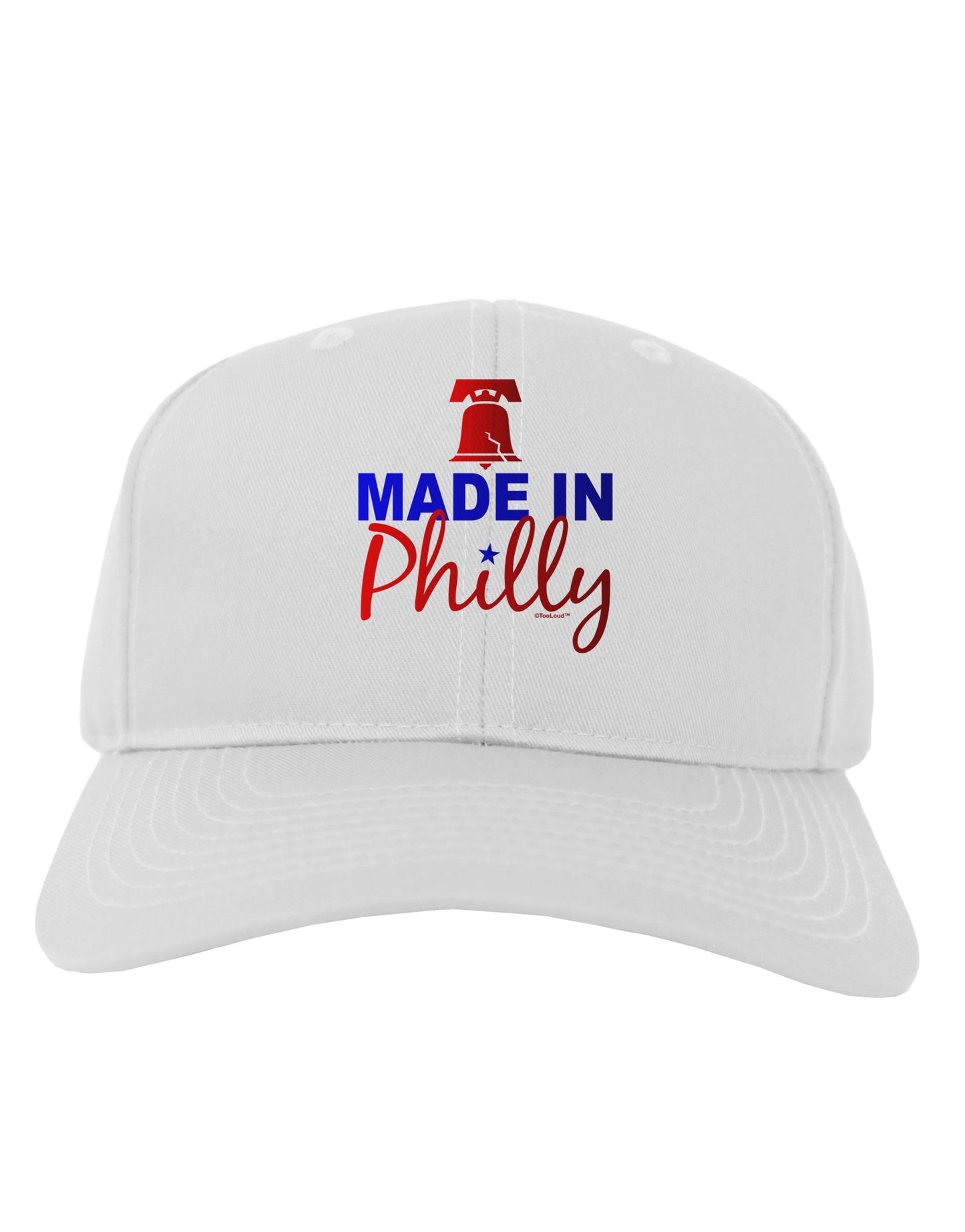 Made In Philly Adult Baseball Cap Hat-Baseball Cap-TooLoud-White-One Size-Davson Sales