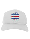 Costa Rica Flag Adult Baseball Cap Hat-Baseball Cap-TooLoud-White-One Size-Davson Sales