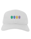 Hanukkah Dreidels Adult Baseball Cap Hat-Baseball Cap-TooLoud-White-One Size-Davson Sales