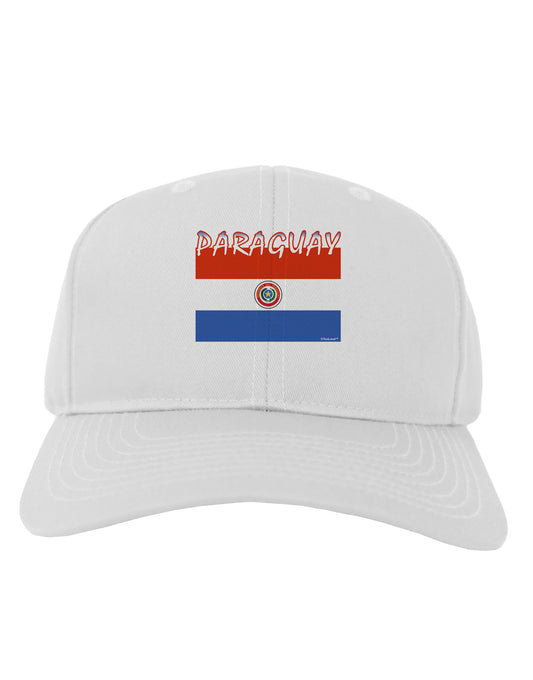 Paraguay Flag Adult Baseball Cap Hat-Baseball Cap-TooLoud-White-One Size-Davson Sales
