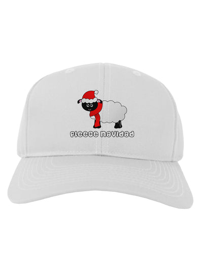 Fleece Navidad Christmas Sheep Adult Baseball Cap Hat-Baseball Cap-TooLoud-White-One Size-Davson Sales