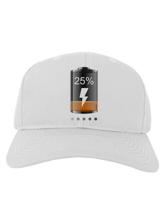 Low Energy 25 Percent Adult Baseball Cap Hat-Baseball Cap-TooLoud-White-One Size-Davson Sales