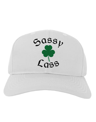 Sassy Lass St Patricks Day Adult Baseball Cap Hat-Baseball Cap-TooLoud-White-One Size-Davson Sales