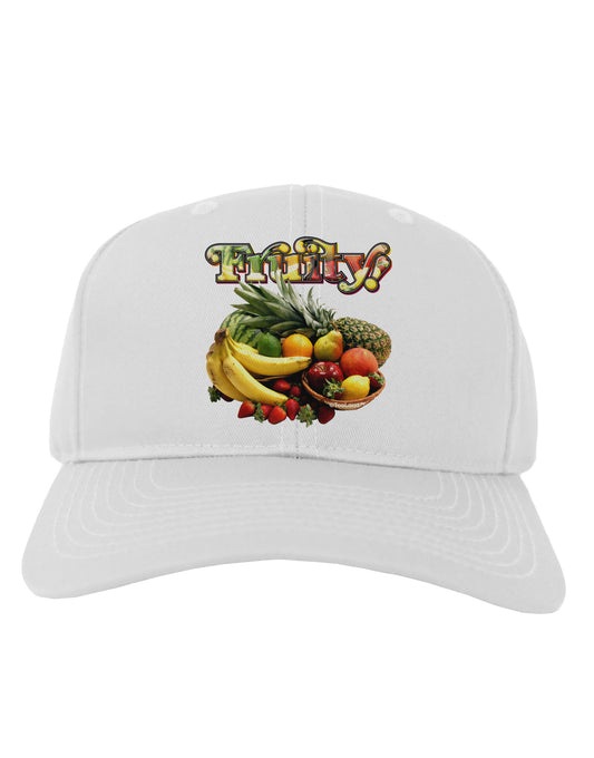 Fruity Fruit Basket 2 Adult Baseball Cap Hat-Baseball Cap-TooLoud-White-One Size-Davson Sales