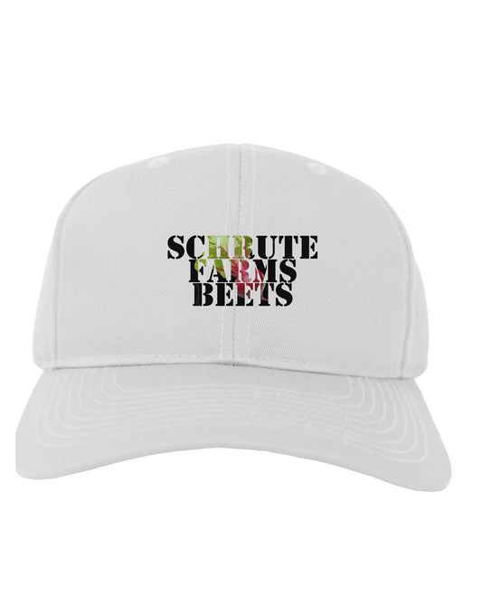 Schrute Farms Beets Adult Baseball Cap Hat by TooLoud-Baseball Cap-TooLoud-White-One Size-Davson Sales