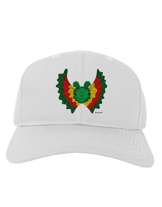 Dilophosaurus Design - Color Adult Baseball Cap Hat by TooLoud-Baseball Cap-TooLoud-White-One Size-Davson Sales