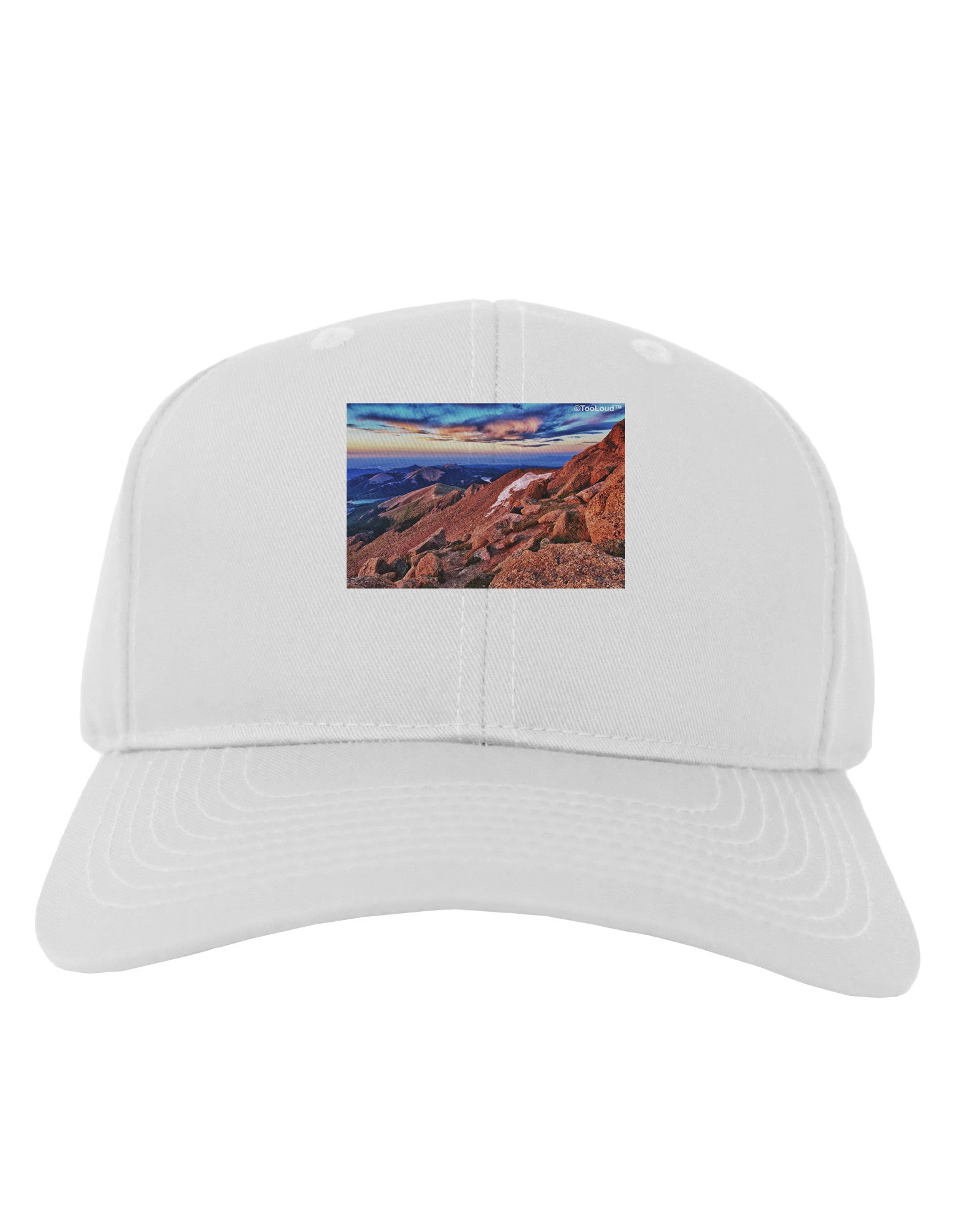 Colorado Mtn Sunset Adult Baseball Cap Hat-Baseball Cap-TooLoud-White-One Size-Davson Sales