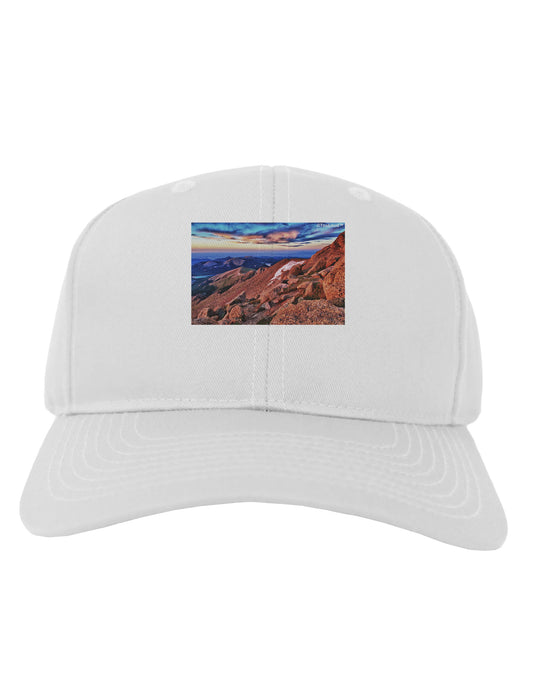 Colorado Mtn Sunset Adult Baseball Cap Hat-Baseball Cap-TooLoud-White-One Size-Davson Sales