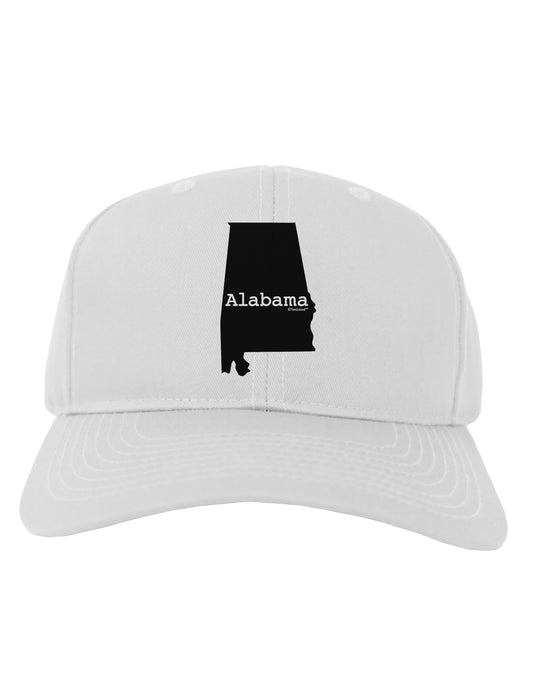 Alabama - United States Shape Adult Baseball Cap Hat by TooLoud-Baseball Cap-TooLoud-White-One Size-Davson Sales