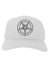 Sigil of Baphomet Adult Baseball Cap Hat by-Baseball Cap-TooLoud-White-One Size-Davson Sales