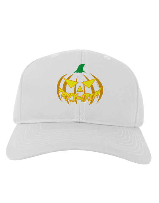 Trick or Treat Jack Yellow Adult Baseball Cap Hat-Baseball Cap-TooLoud-White-One Size-Davson Sales