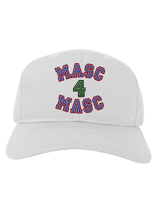 Masc 4 Masc College Stud Adult Baseball Cap Hat by-Baseball Cap-TooLoud-White-One Size-Davson Sales