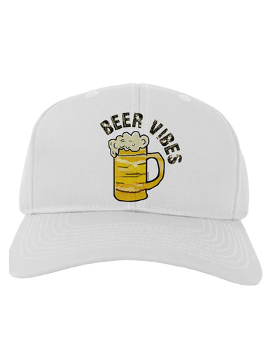 Beer Vibes Adult Baseball Cap Hat-Baseball Cap-TooLoud-White-One-Size-Fits-Most-Davson Sales